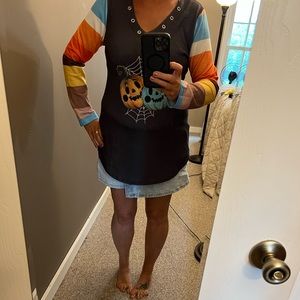 Halloween 🎃!! Size L - long striped sleeve shirt!